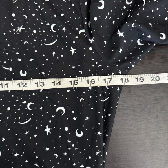 Elhoffer Wrap Dress Womens Medium Essentials Stars Moon Cosmic Space Galaxy M - Picture 9 of 11